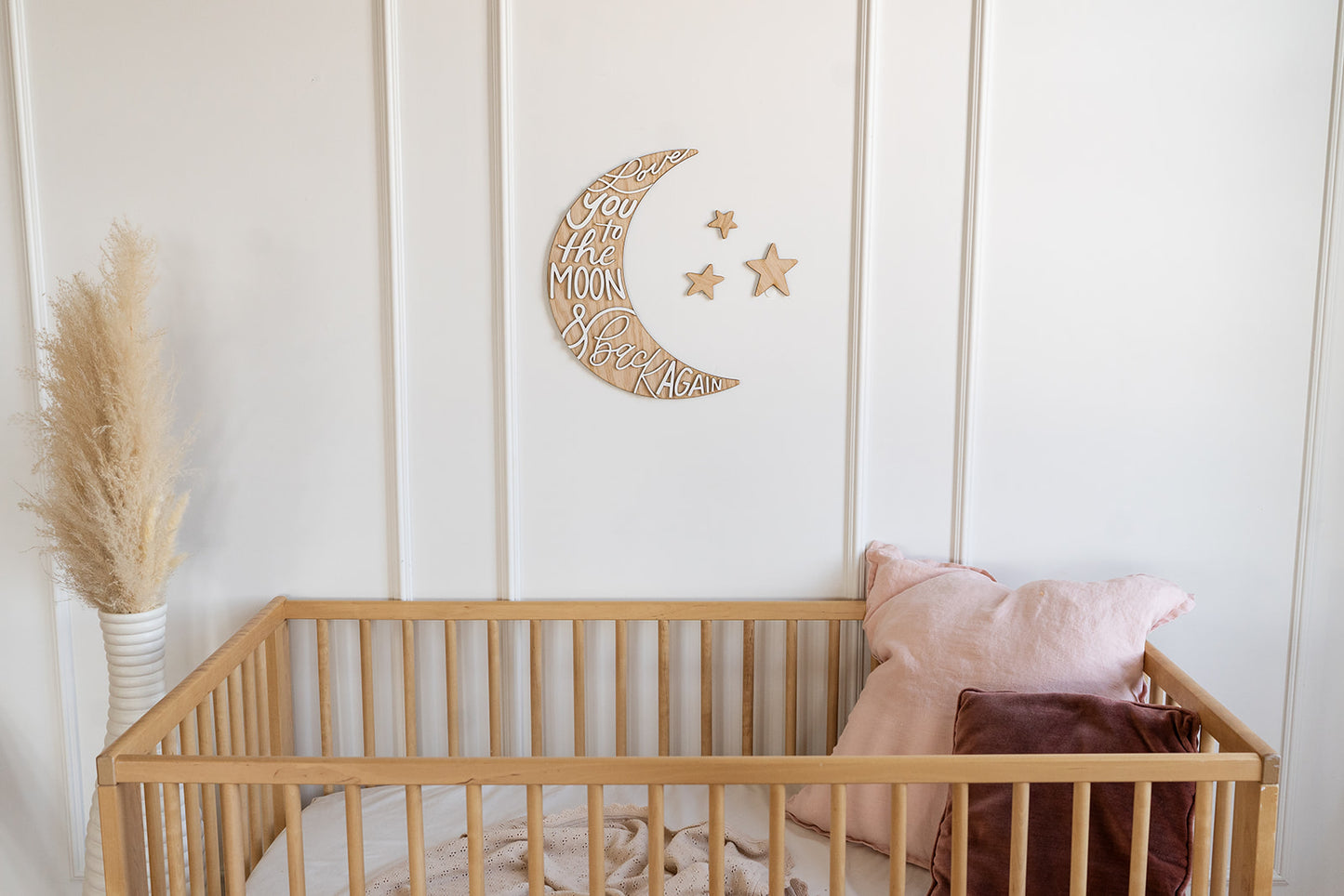 Love You To The Moon And Back Wall Sign