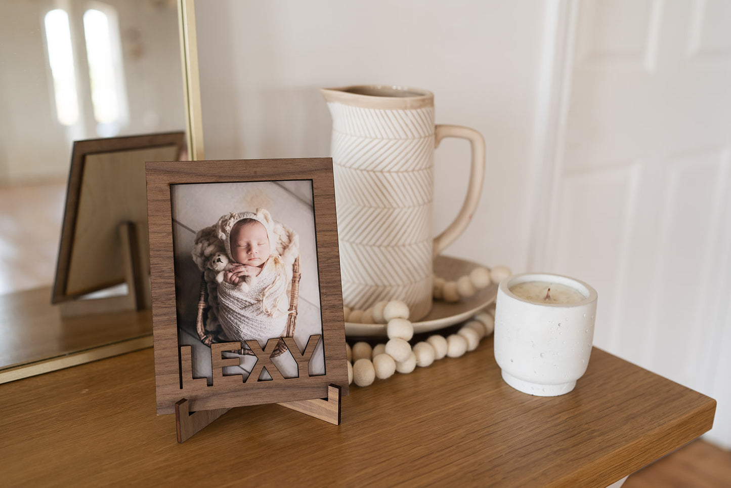 Block Letter Photo Frame