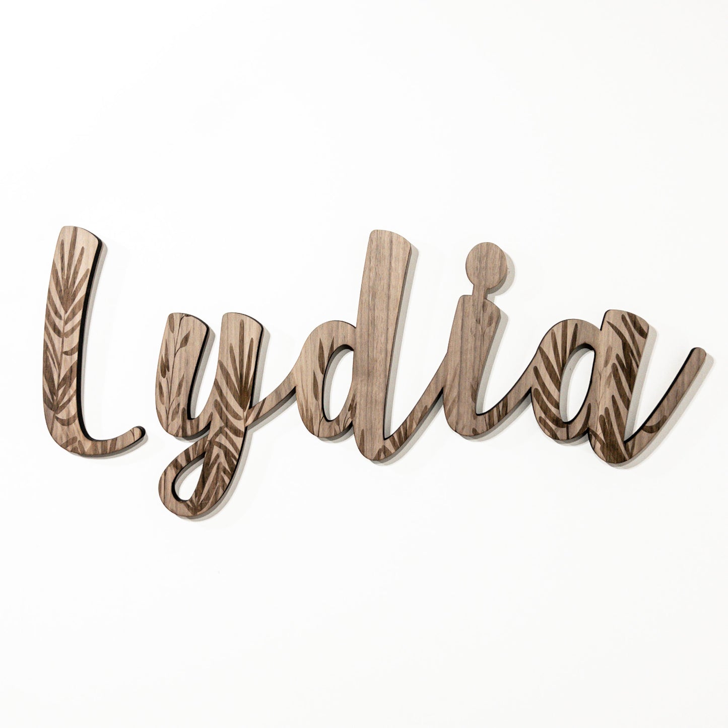 Engraved Script Wall Names