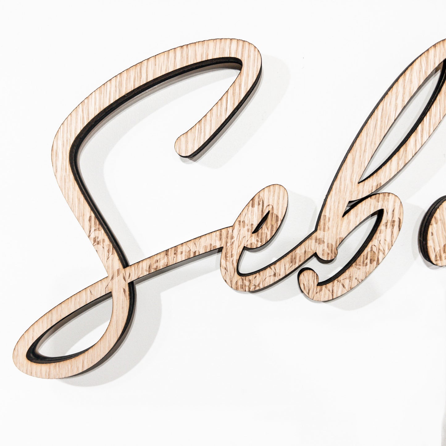 Engraved Script Wall Names