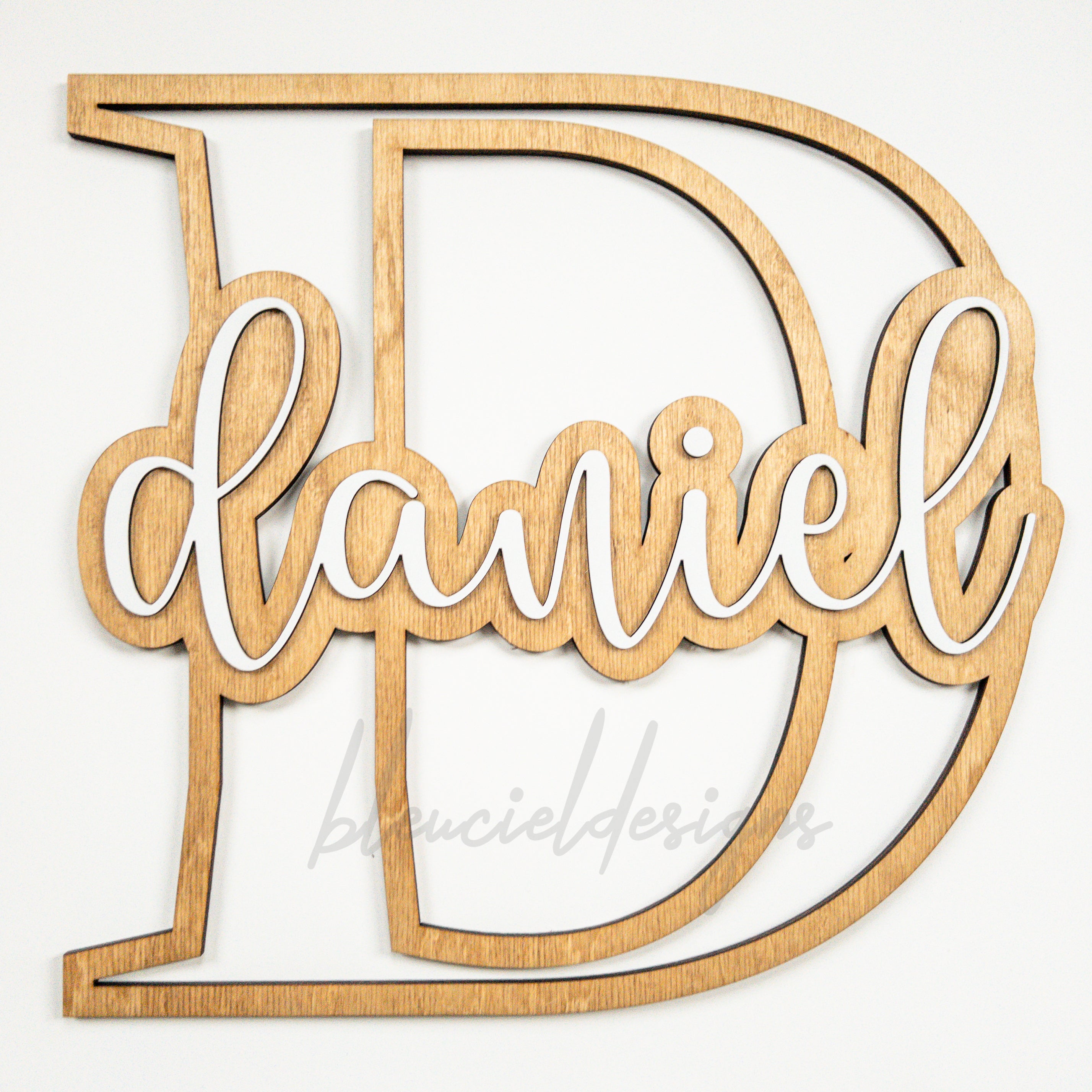 Letter name sign – Bleu Ciel Designs